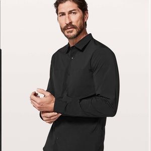 Lululemon Zenway Long Sleeve Buttondown Light Gray